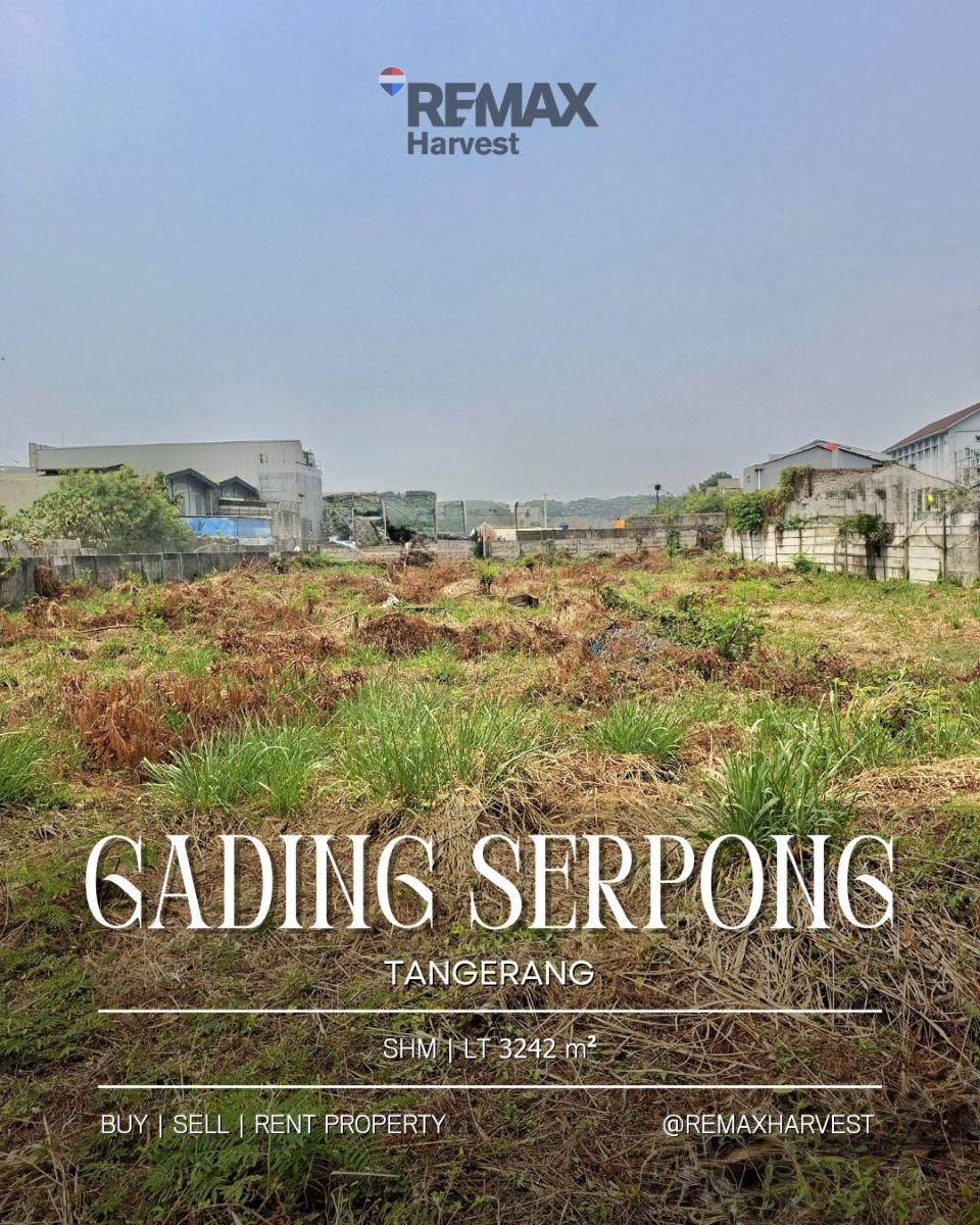 DIJUAL CEPAT !!  TANAH KOMERSIL STRATEGIS Gading Serpong - Tangerang