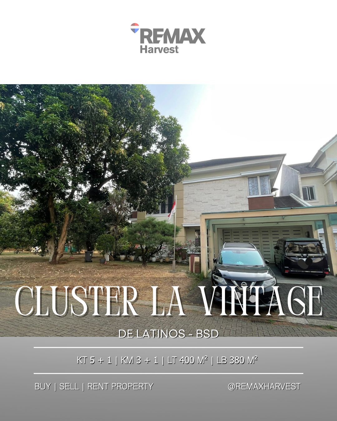 Rumah Cluster La Vintage - De Latinos BSD