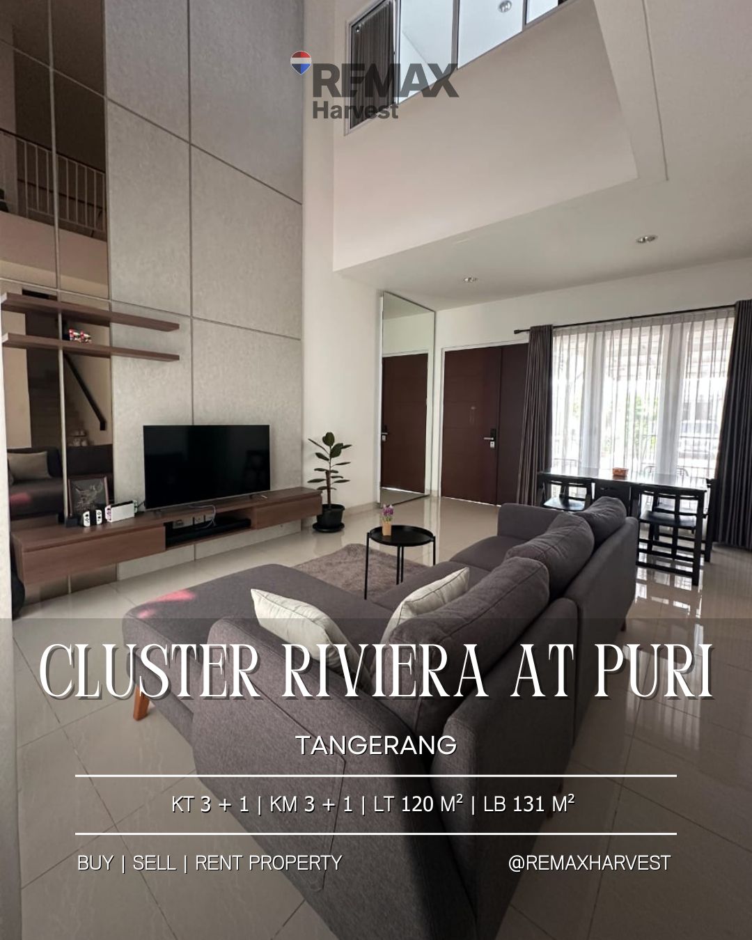 Rumah Cluster Riviera at Puri - Metland Puri